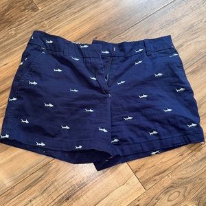 Navy blue shark shorts